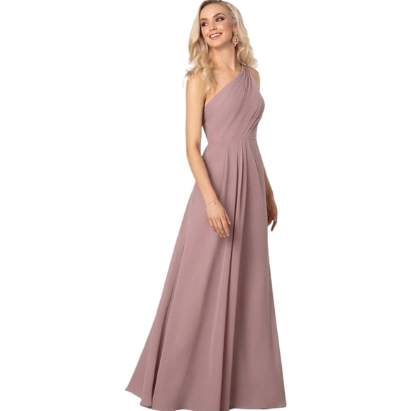 New sorella vita bridesmaid's one shoulder gown style 9296 - Picture 1 of 11
